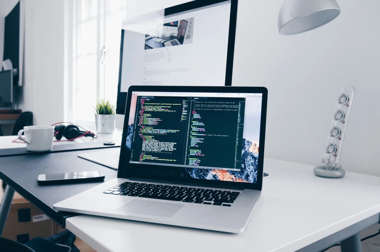 Web development workspace with code and product engineering